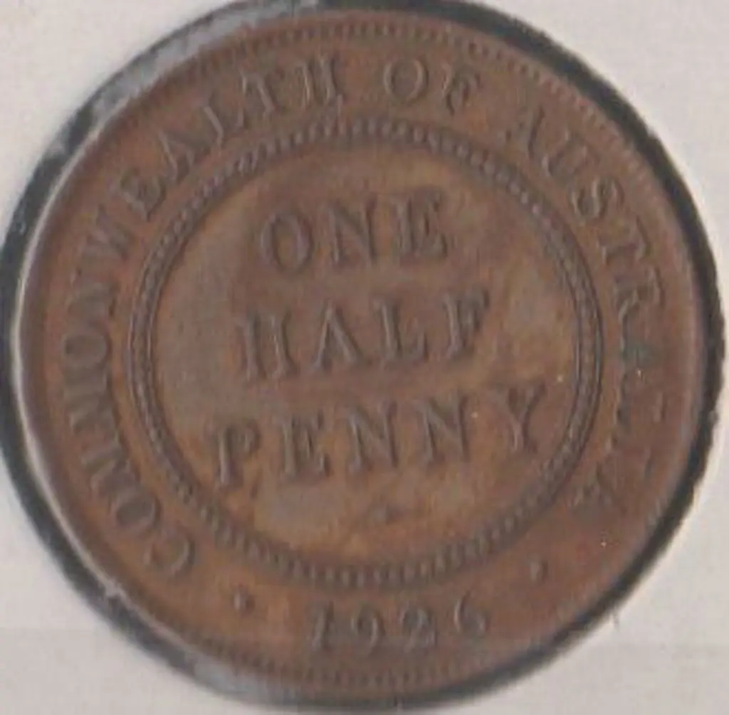 1926 Half Penny EF Image 1++
