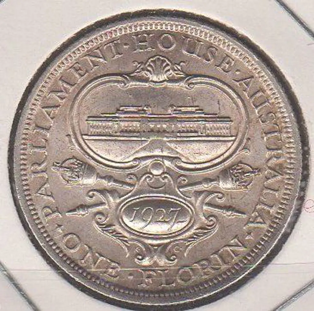 1927 Canberra Florin Unc Image 1++