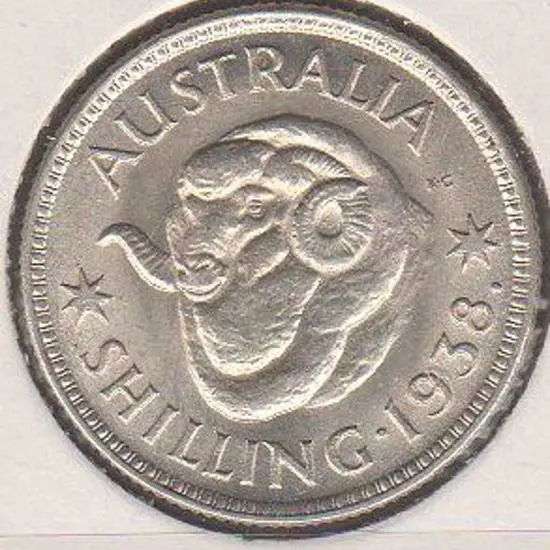 1938 1/- Unc