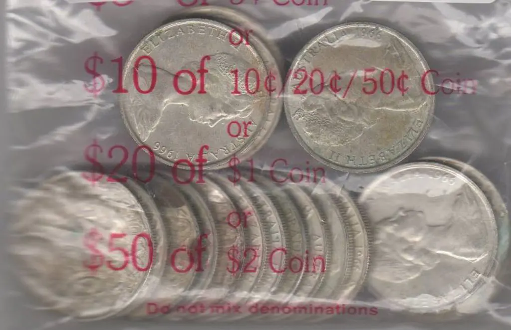 1966 50c coins x 20. VF - EF. (20) Image 1++