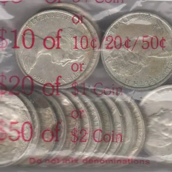 1966 50c coins x 20. VF - EF. (20)