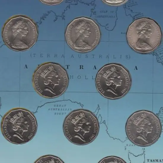 1966-2000 50c Commemorative Coin collection in ...