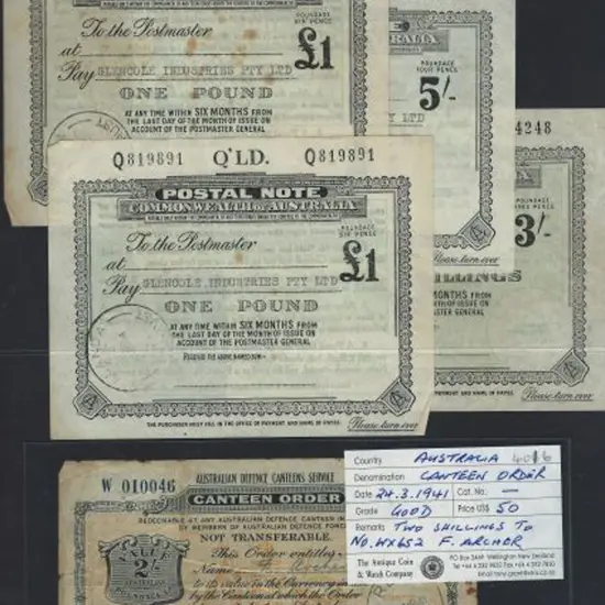 Australian Cheques dated 1880's-1937 (15) incl ...