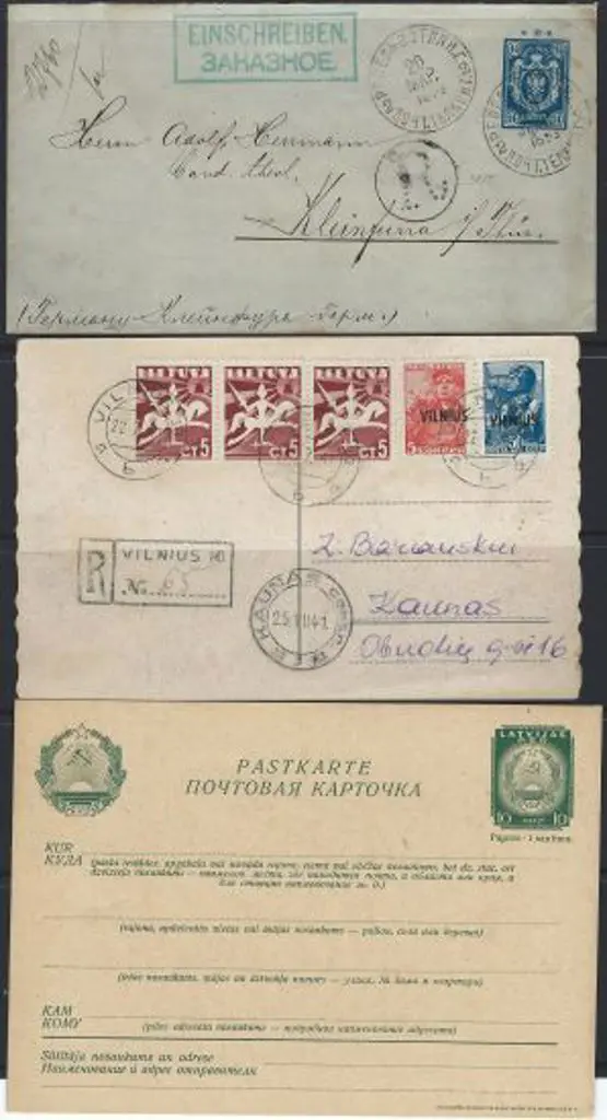 Balkans Group comprising Latvia 1940 bilingual ... Image 1++