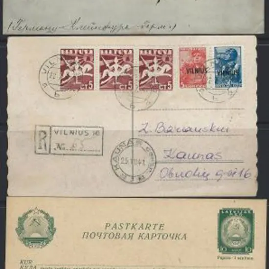 Balkans Group comprising Latvia 1940 bilingual ...