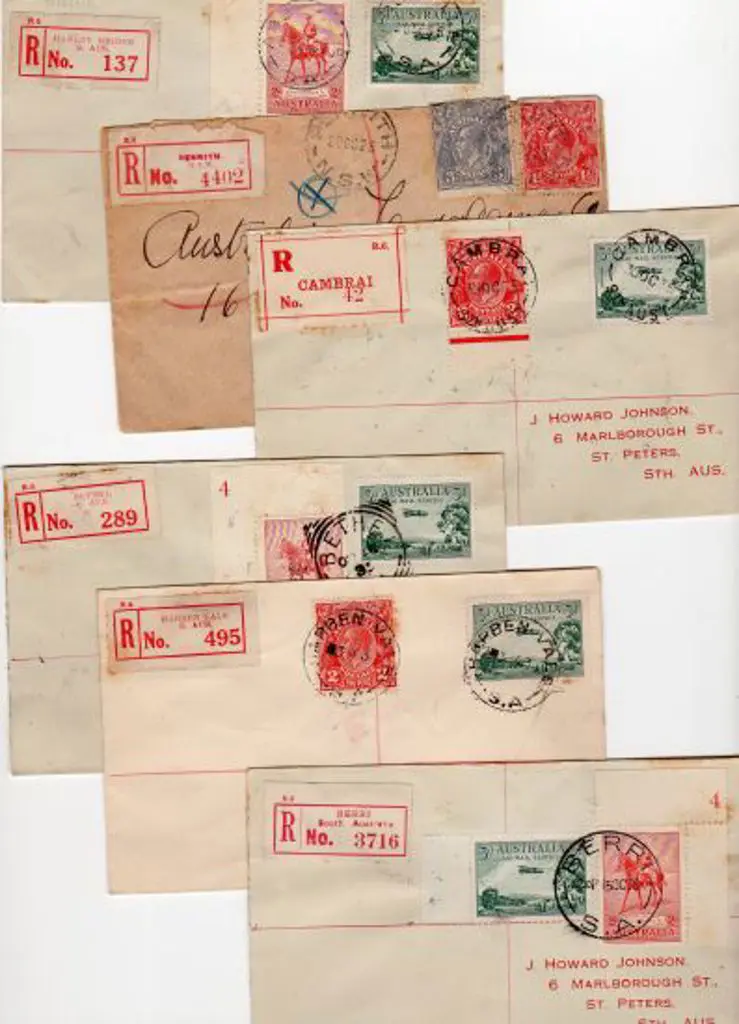 South Australia 1931-1935 Registered covers all ... Image 1++