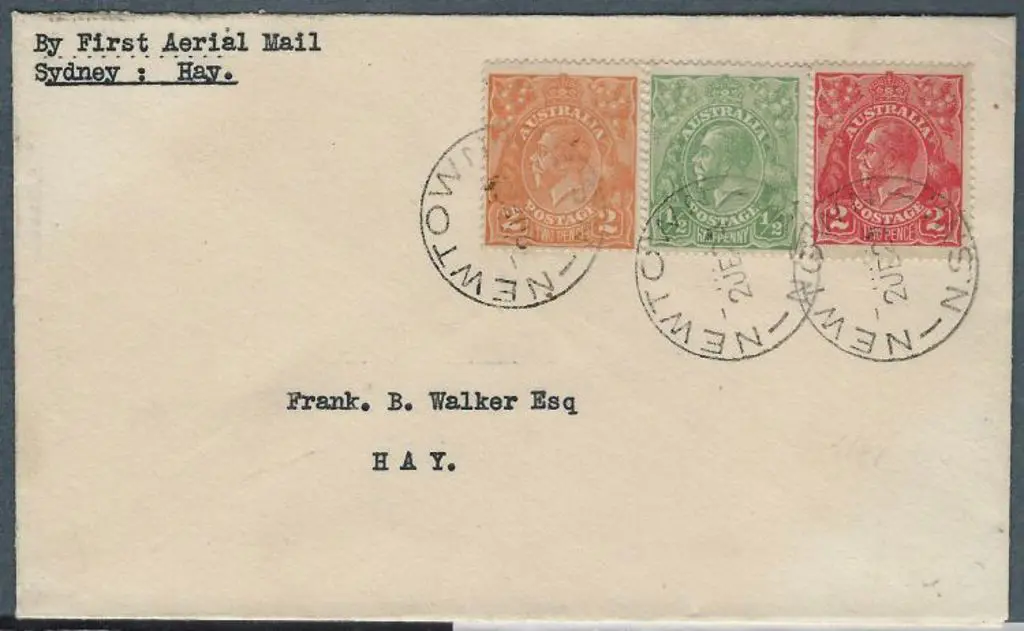 1924 (2nd June) Sydney - Hay intermediate cover ... Image 1++