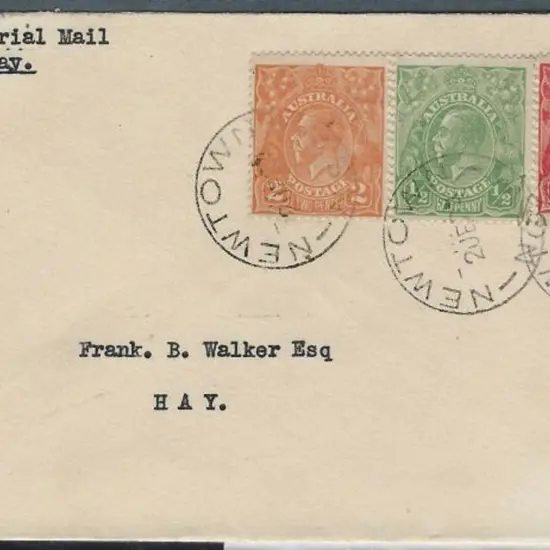 1924 (2nd June) Sydney - Hay intermediate cover ...