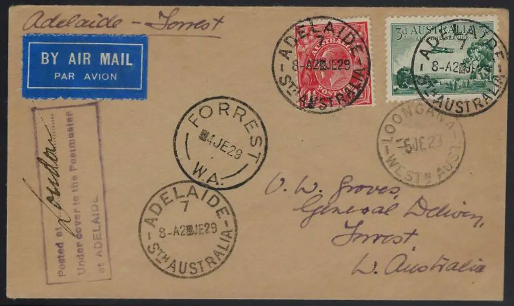 1929 (2nd June) Adelaide to Perth flight ... Image 1++