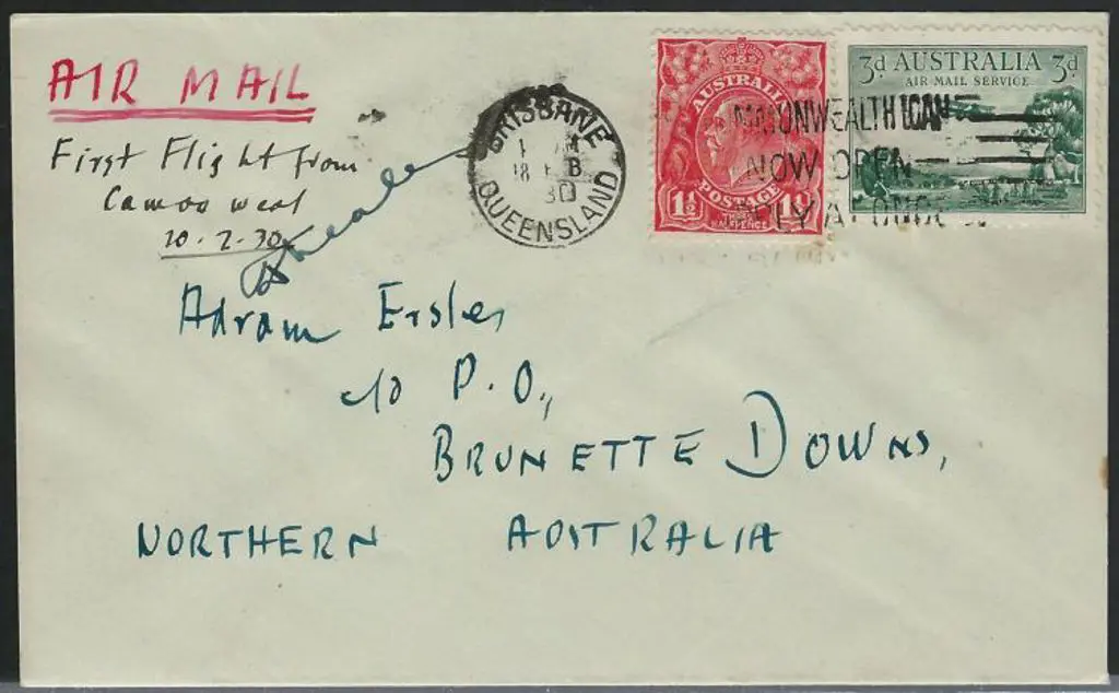 1930 (20th Feb) Camoooweal to Brunette Downs flown ... Image 1++