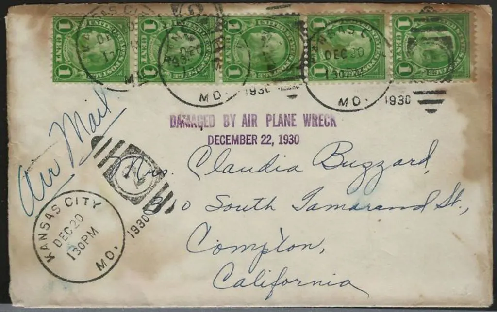 1930 (22nd Dec) Kansas City to California ... Image 1++