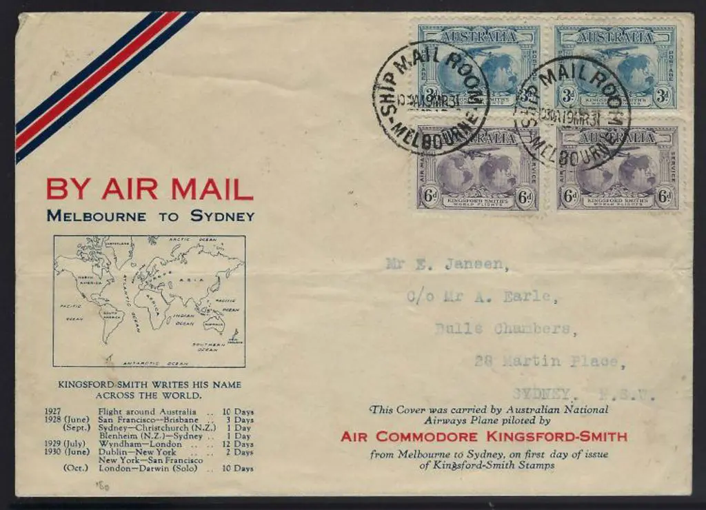 1931 (19th Mar) Melbourne to Sydney by Kingsford ... Image 1++