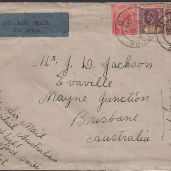 1931 (8th May) Second Experimental mail ...