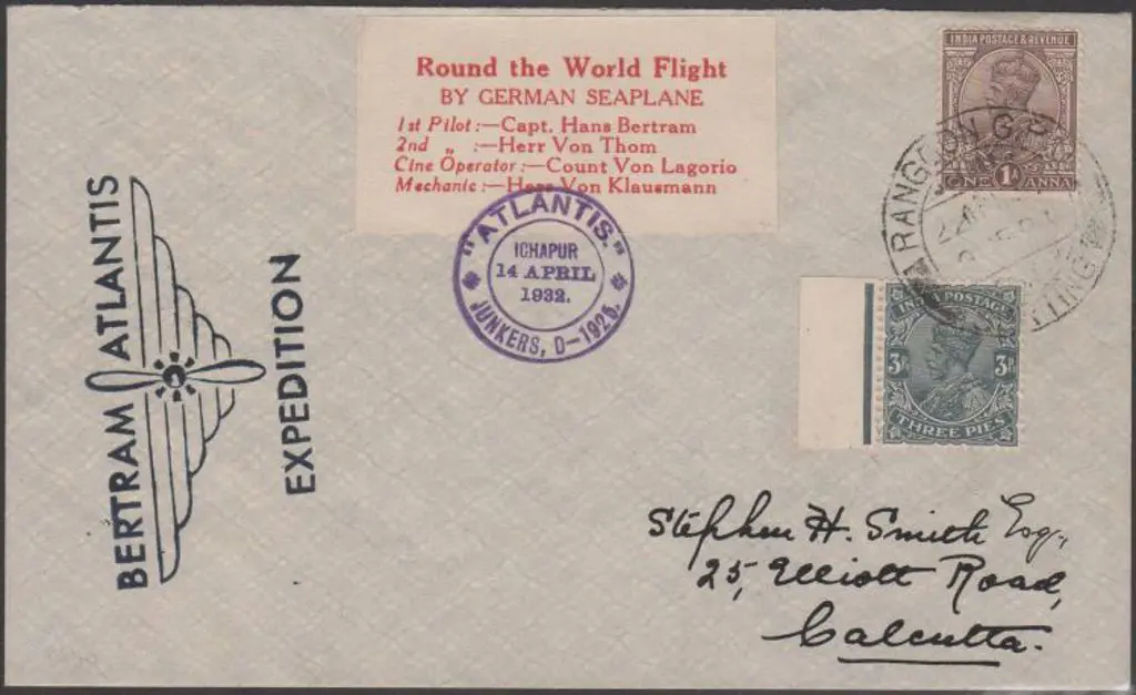 1932 (12th April) Hans Bertram Atlantic ... Image 1++