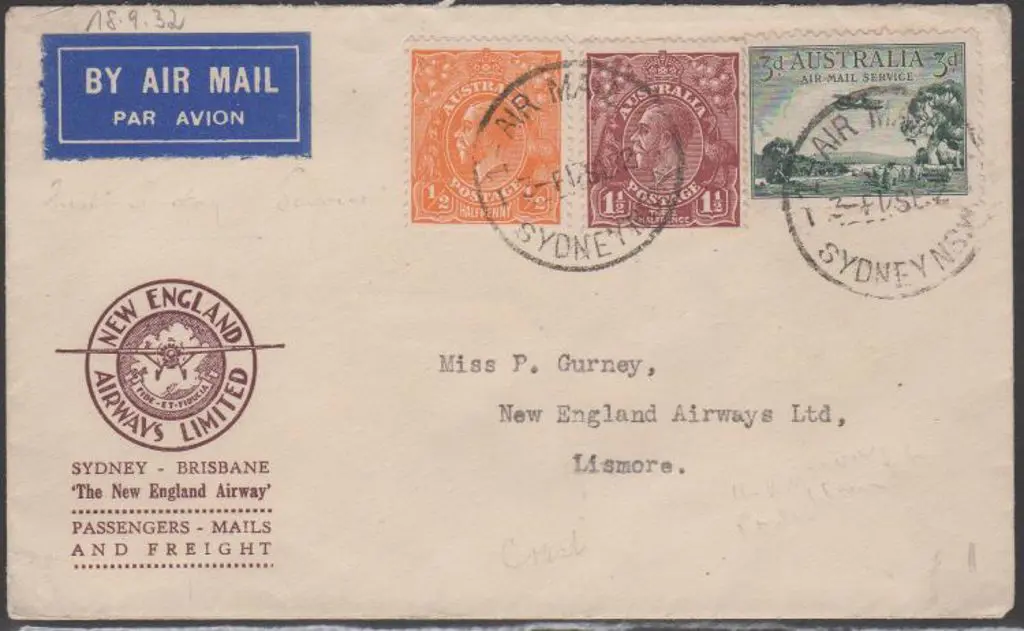 1932 (18th Sept) Sydney to Lismore privately ... Image 1++