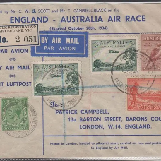 1934 (24th Oct) Scott & Campbell-Black privately ...