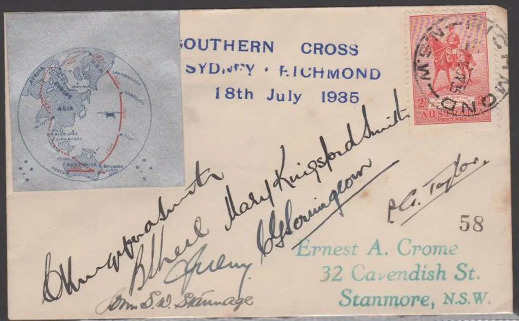 1935 (18th July) "Southern Cross" last Flight ... Image 1++