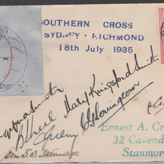 1935 (18th July) "Southern Cross" last Flight ...