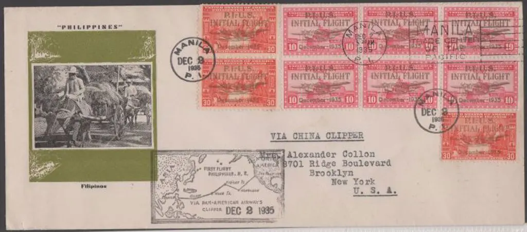 1935 (2nd Dec) FFC Philippines to San Francisco ... Image 1++