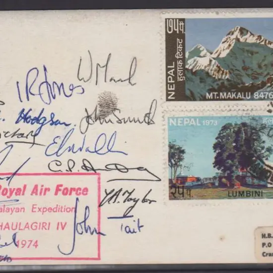1974 (20th May) RAF Himalayan Expedition Team. 15 ...