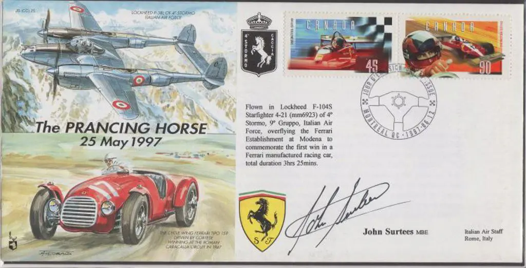 John Surtees signed 1997 Lockheed Starfighter ... Image 1++
