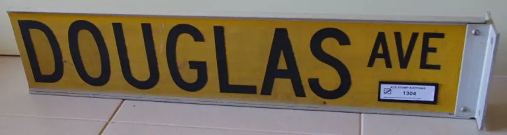 DOUGLAS Ave - Perth suburban road sign in the ... Image 1++