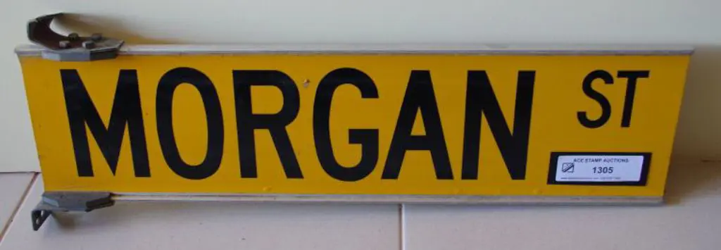 MORGAN St - Perth suburban road sign in the ... Image 1++