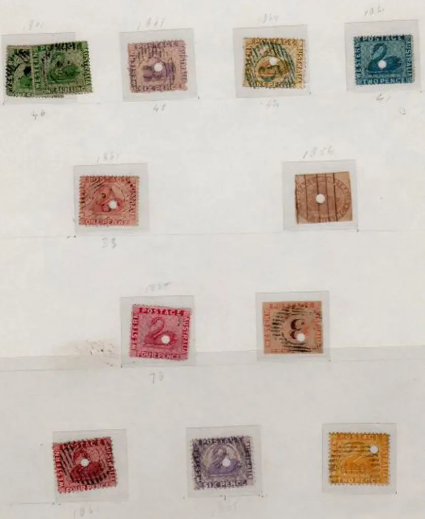 Western Australia Commissariat punctures on 1/- ... Image 1++