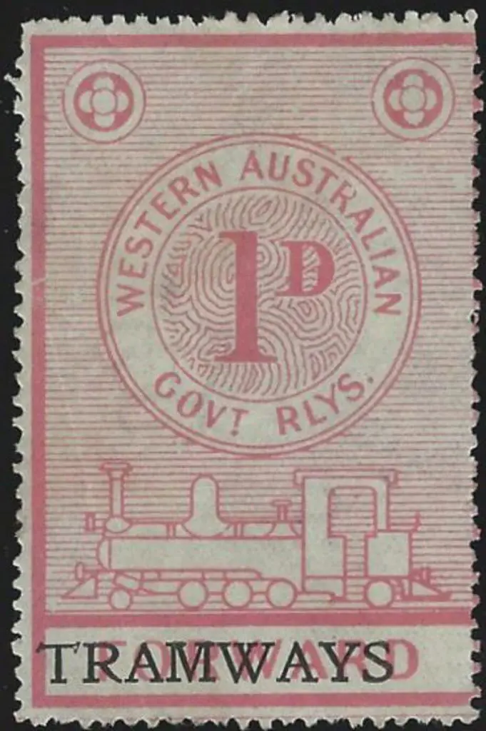 Western Australia Govt Railways Parcel label ... Image 1++