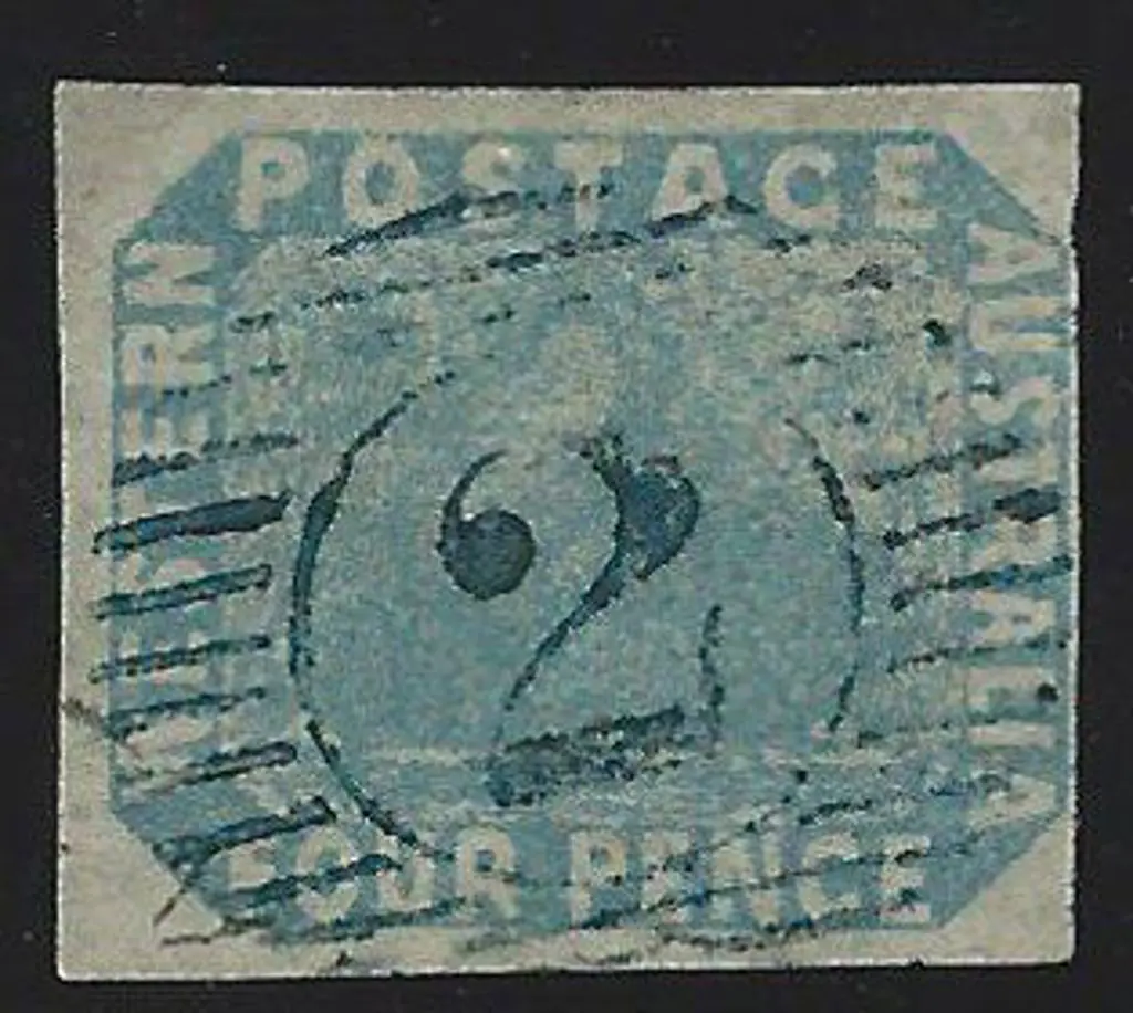 1854 4d pale blue swan with 4 close to large ... Image 1++
