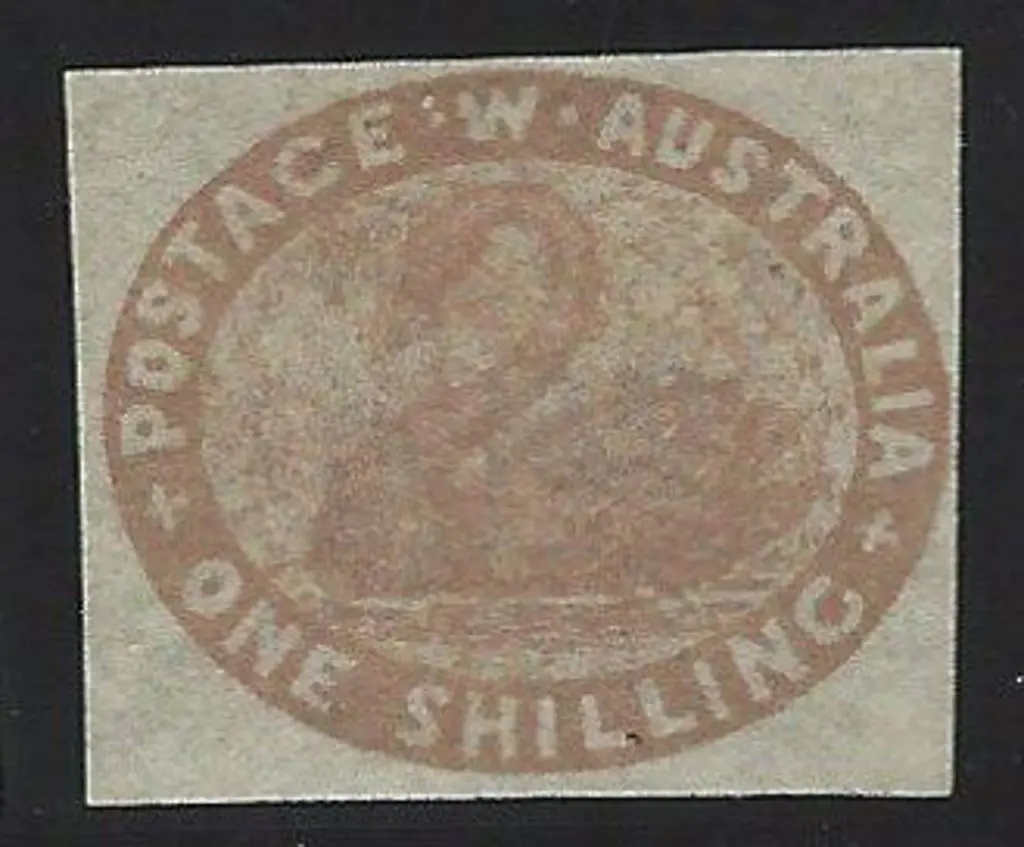 1854 1/- pale brown Hillman. Mint with 4 close to ... Image 1++