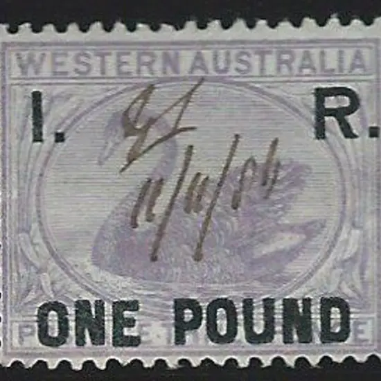 1893 1d, 2d, 3d & 6d on 3d "I.R" on small lilac ...