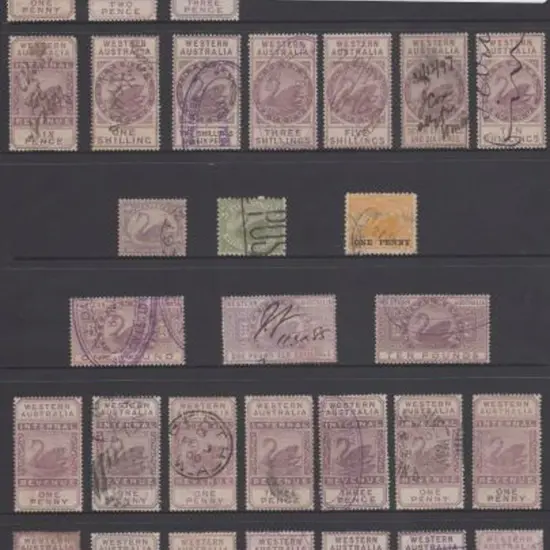 1893 Revenues "long lilac" types with CA 1d, 2d, ...