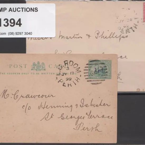 1899 (17th July) L.C. Room Perth DxG index 3 bold ...