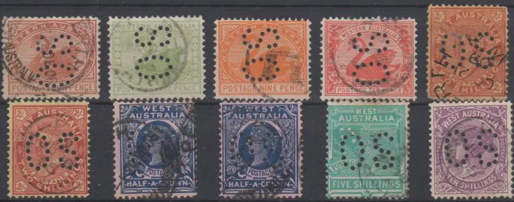 1902 4d to 10/- incl 2 shades of 2/-, 2/6d all ... Image 1++