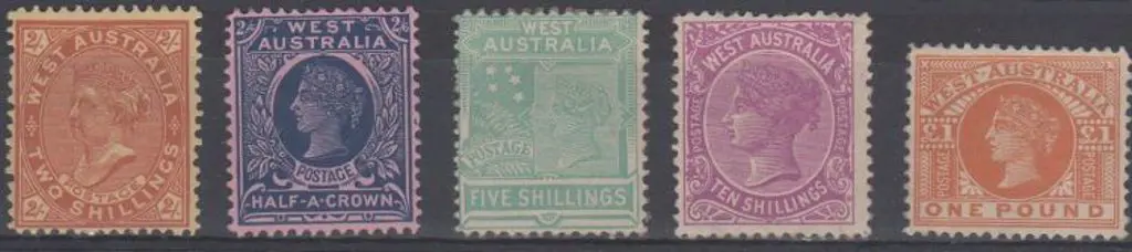 1902/12 2/-, 2/6d, 5/-, 10/- & £1 QV. Latter no ... Image 1++