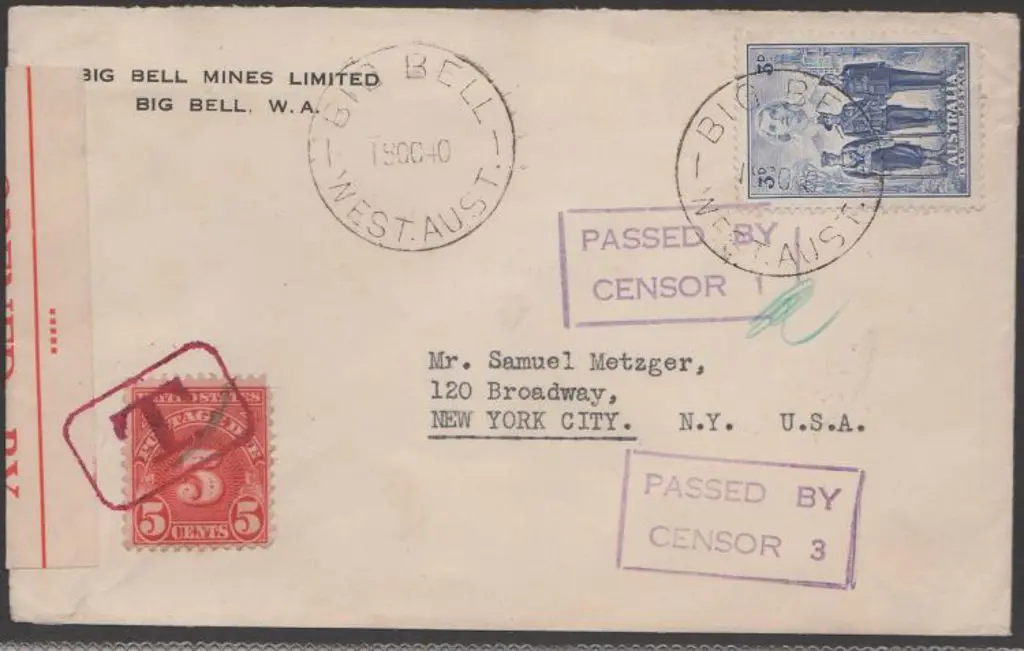 1940 (19th Oct) Big Bell Mines censored & taxed ... Image 1++