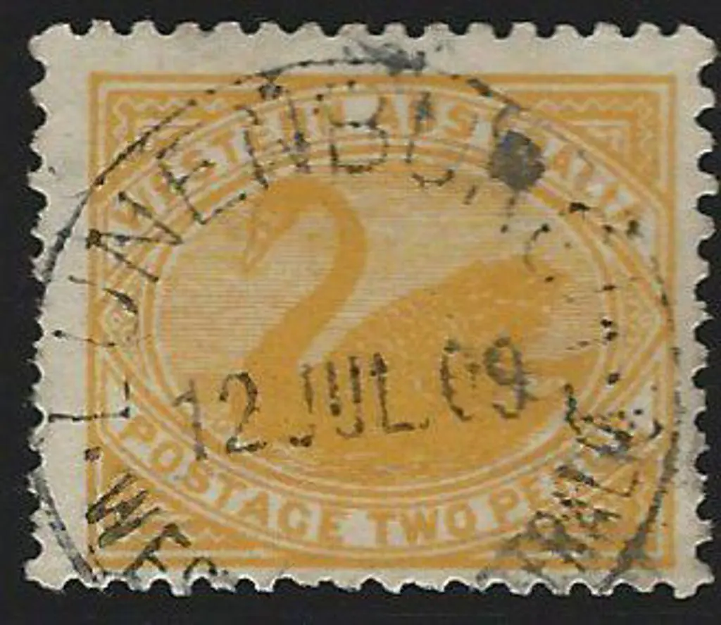 Lunenburgh A26 90% strike on 2d yellow swan dated ... Image 1++