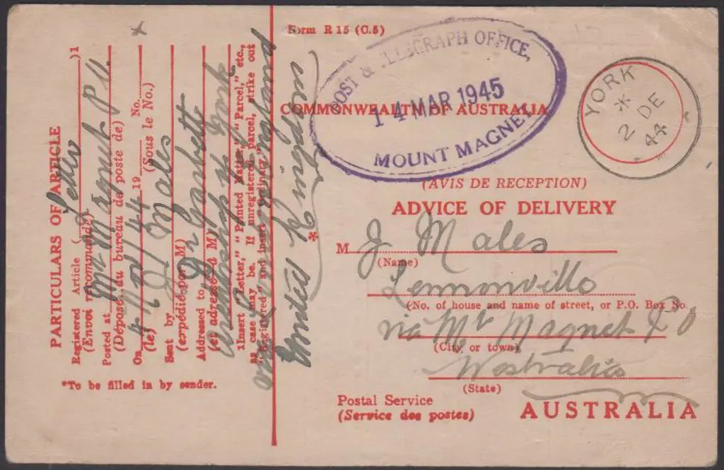 Mount Magnet Post & Telegraph Office ORS complete ... Image 1++