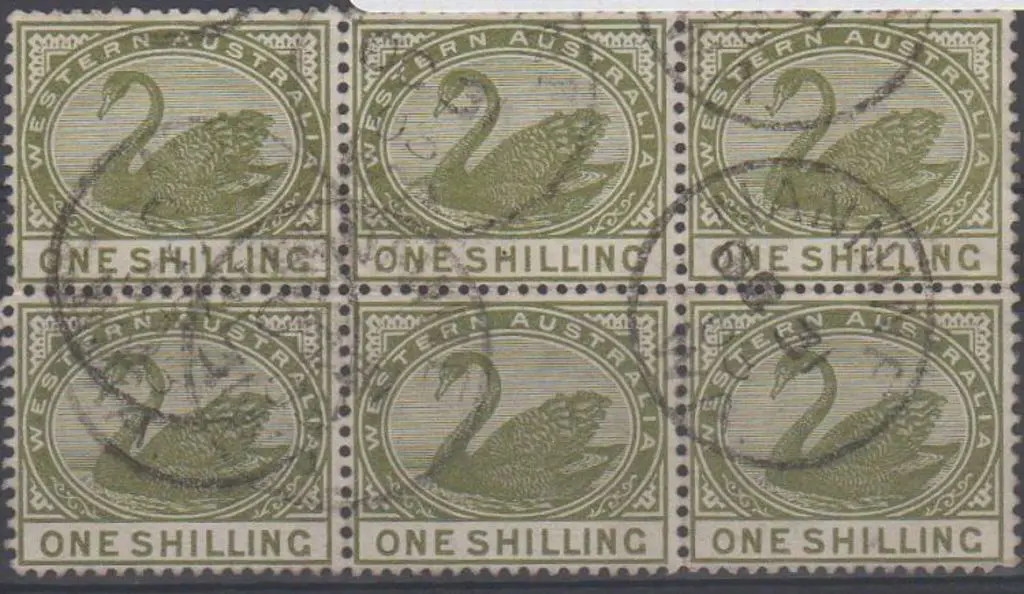Nannine 3b-b Five cds's on block of 6 x 1/- green ... Image 1++