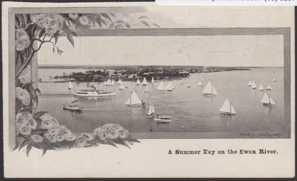 "A Summer Day on the Swan River" (JW Dawson ... Image 1++