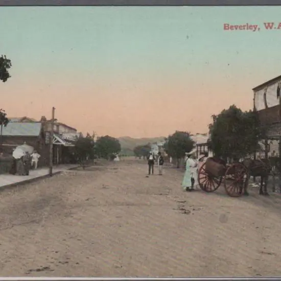 "Beverley, WA" (Falk) in colour with message on ...