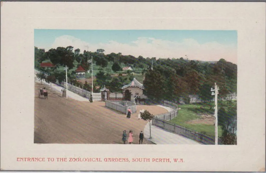 "Entrance to Zoological Gardens, South Perth, WA" ... Image 1++