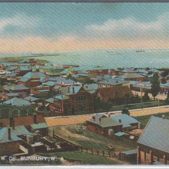 "General View of Bunbury, WA" (Austral Stores) in ...