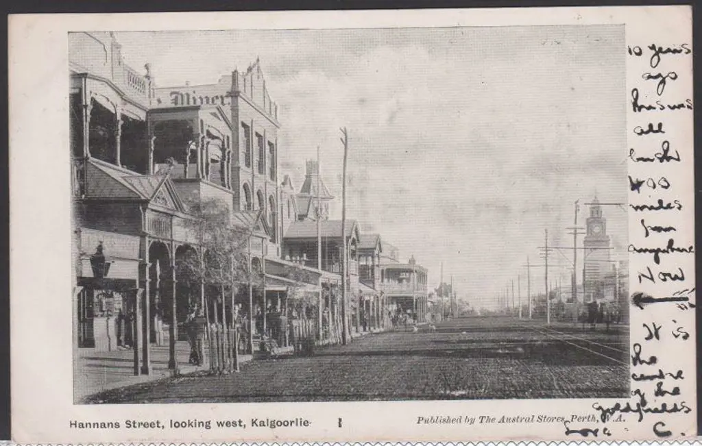 "Hannans Street, Looking West, Kalgoorlie" ... Image 1++
