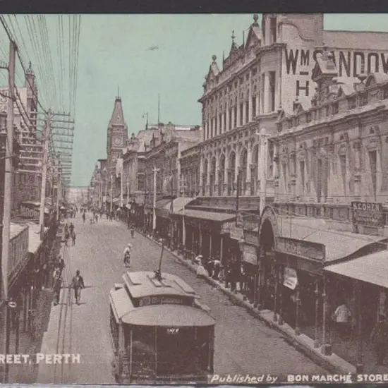 "Hay Street, Perth" (Bon Marche Stores) Light ...
