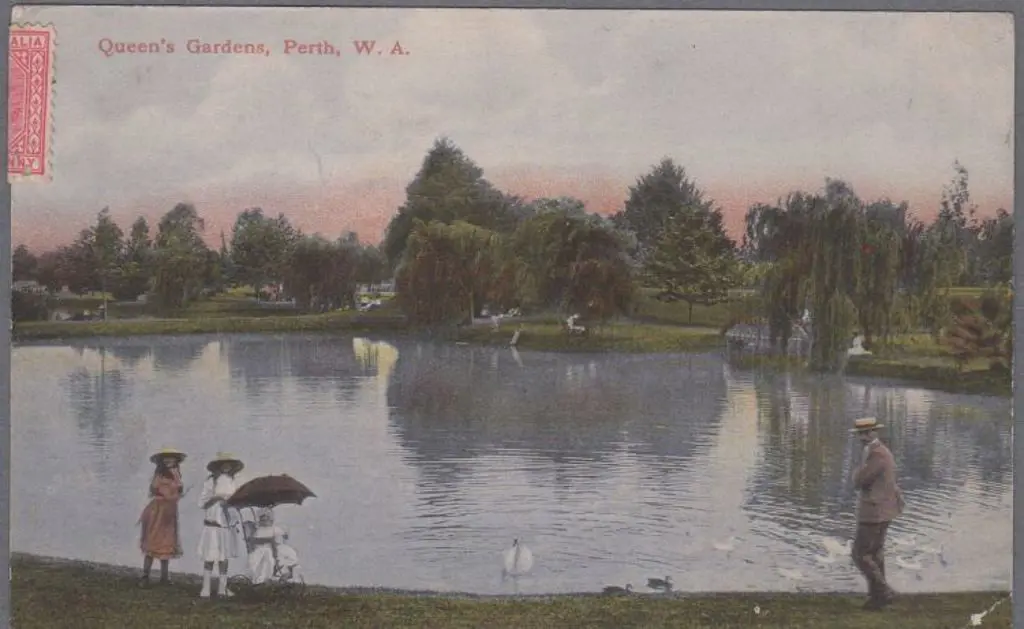 "Queen's Gardens, Perth, WA" (Mayrhofer & Co ... Image 1++