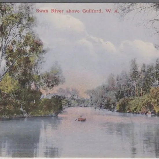 "Swan River above Guildford, WA" (Mayrhofer & Co) ...