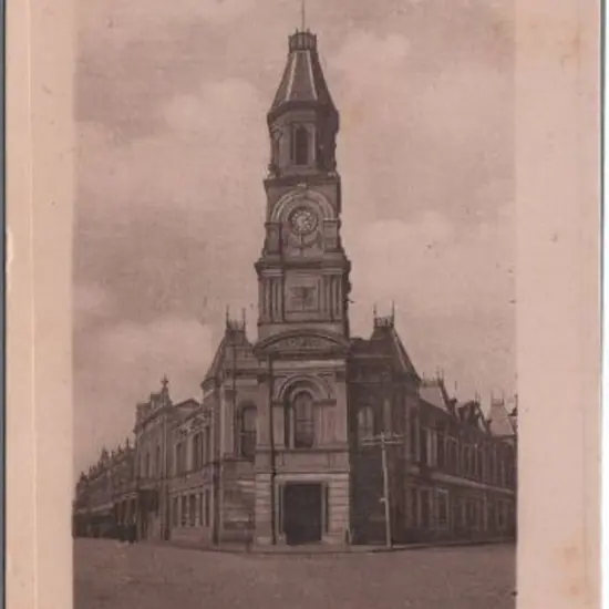 "Town Hall, Fremantle, WA" (Falk) in sepia & ...