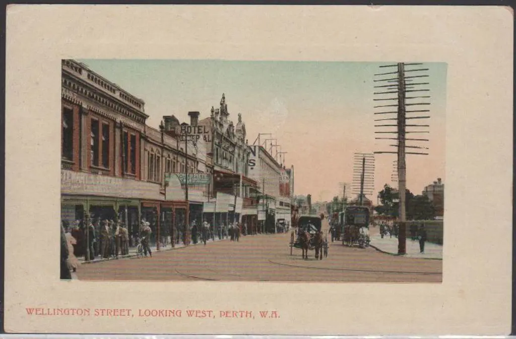 "Wellington Street looking West, Perth, WA" (Falk) ... Image 1++